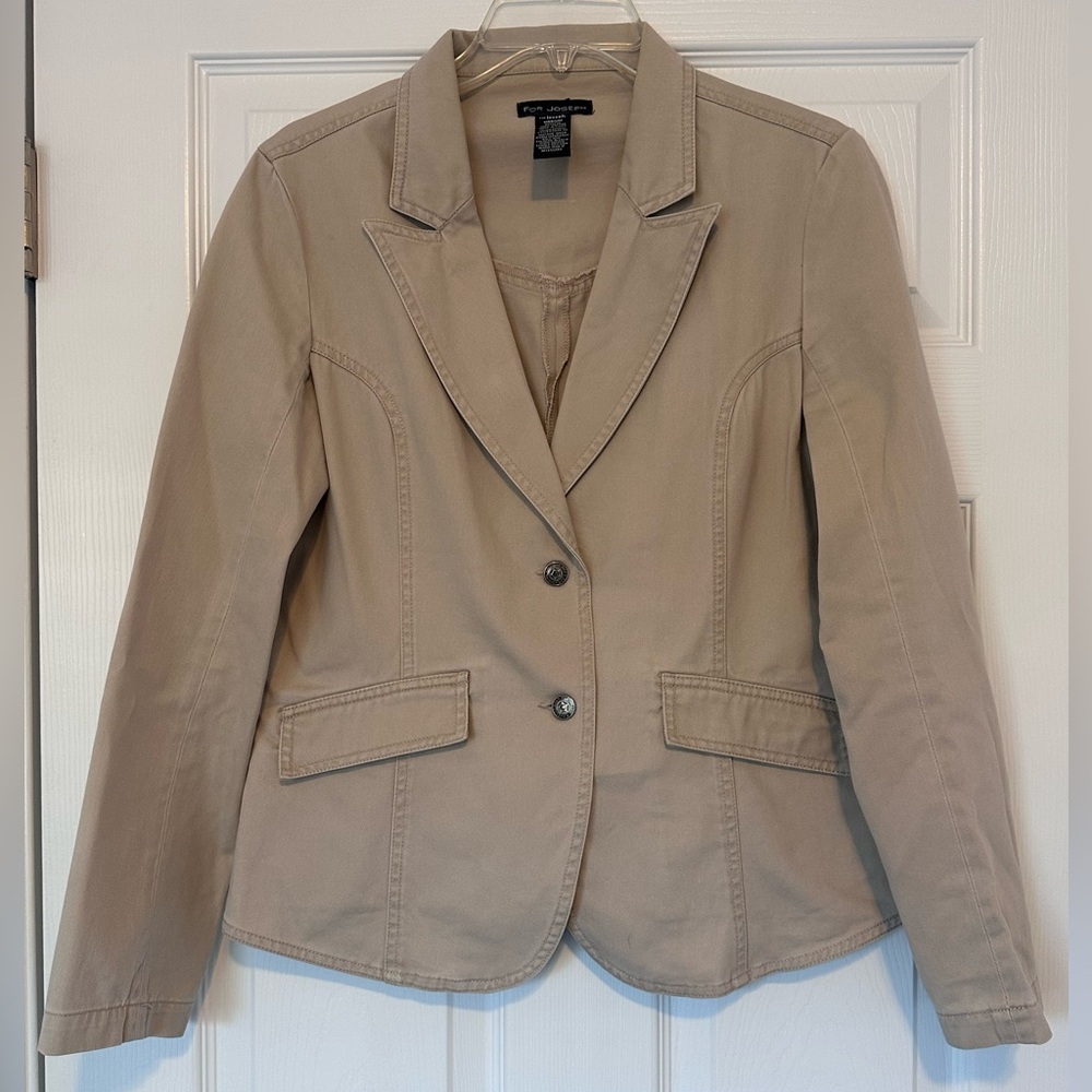 For Joseph Women's Khaki Tailored Blazer Jacket